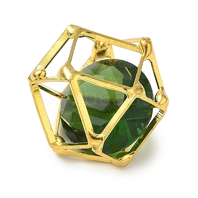 Brass & Glass Pendants KK-CBA74BF-04G-03-1