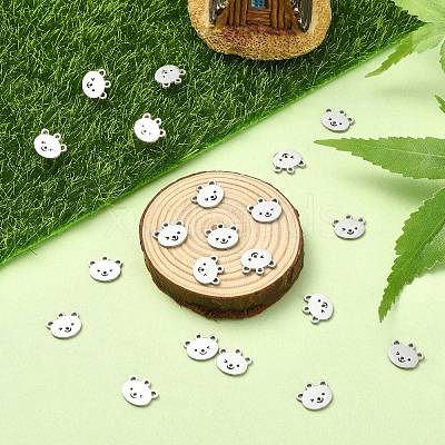 304 Stainless Steel Charms STAS-CJC0008-10P-03-1