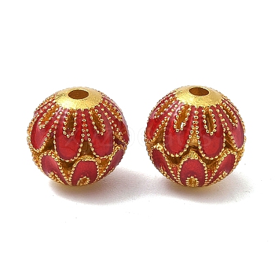 Alloy Enamel Beads ENAM-B037-04G-01-1