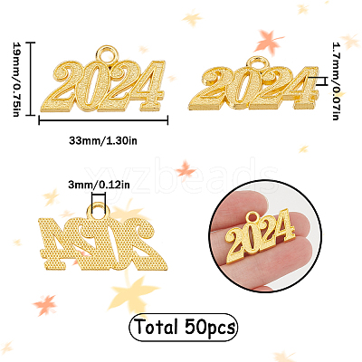50Pcs Alloy Charms FIND-SC0007-04G-1