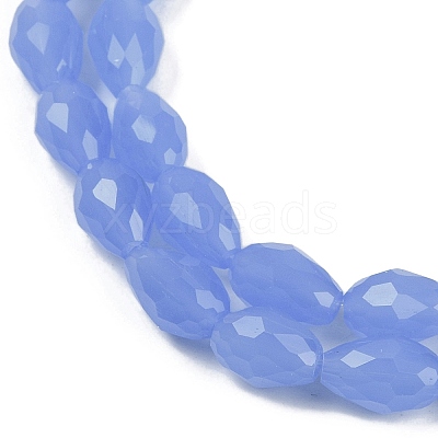Electroplate Imitation Jade Glass Beads Strands EGLA-N013-J6mm-D06-1