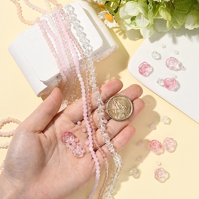 Transparent Glass Beads Set GLAA-YW0004-99-1