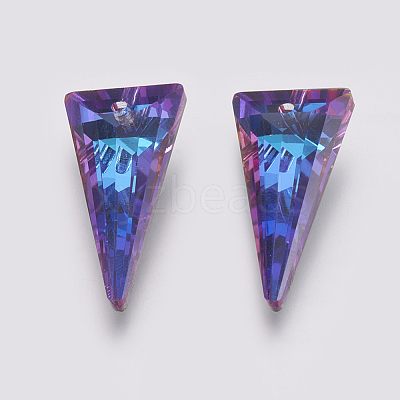 K9 Glass Rhinestone Pendants GLAA-K034-J04-1