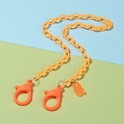 Personalized ABS Plastic Cable Chain Necklaces NJEW-JN03220-1