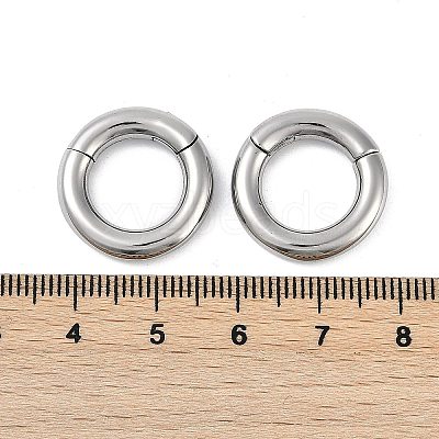 Round Ring 316 Surgical Stainless Steel Hoop Nose Rings EJEW-G416-19D-AS-1