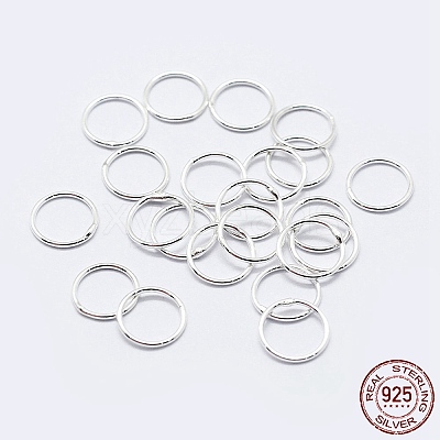 925 Sterling Silver Soldered Closed Jump Rings STER-F036-03S-1x9-1