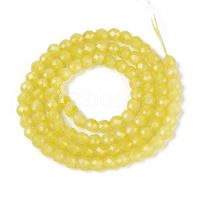 Imitation Jade Glass Beads Strands GLAA-T028-4mm-11J-1