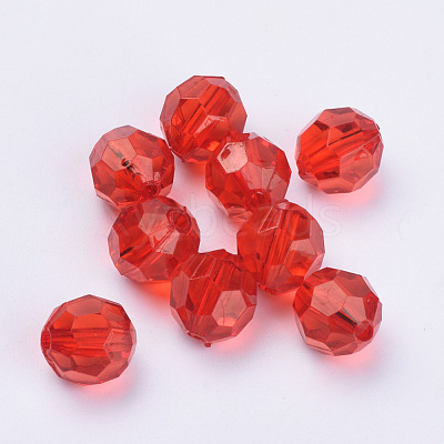 Transparent Acrylic Beads TACR-Q257-6mm-V12-1