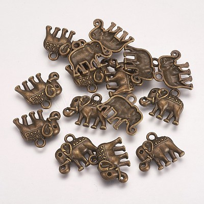 Tibetan Style Alloy Charms Pendants X-TIBEP-A124745-AB-FF-1