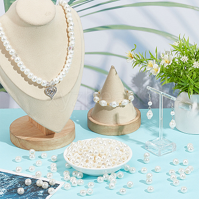 ABS Plastic Imitation Pearl European Beads SACR-NB0001-18A-1