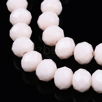 Opaque Solid Color Glass Beads Strands EGLA-A034-P8mm-D33-1