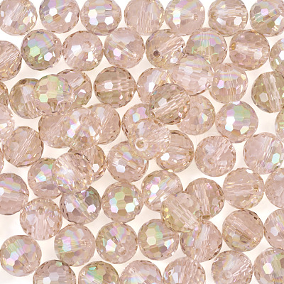 80Pcs AB Color Plated Glass Beads EGLA-TA0013-18-1