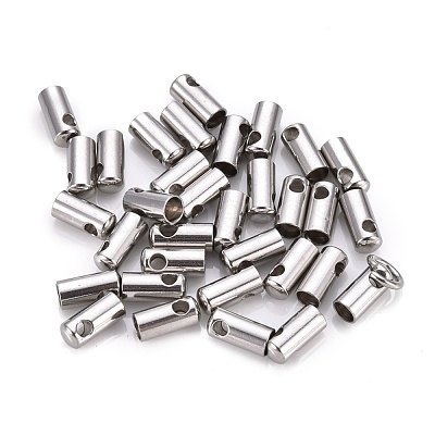 Tarnish Resistant 201 Stainless Steel Cord Ends STAS-F250-10P-L-1