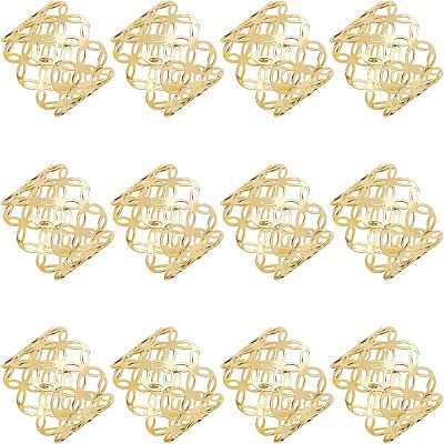 Iron Hollow Napkin Rings AJEW-WH0258-031-1