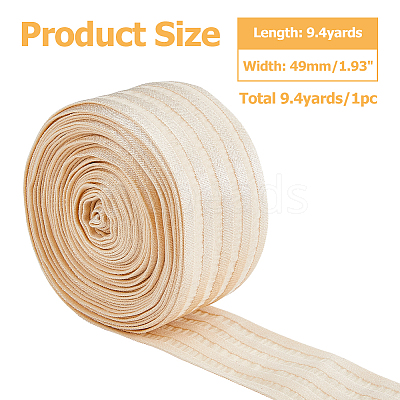9.4 Yards Flat Polyester Elastic Cord/Band EC-HS0001-01A-1