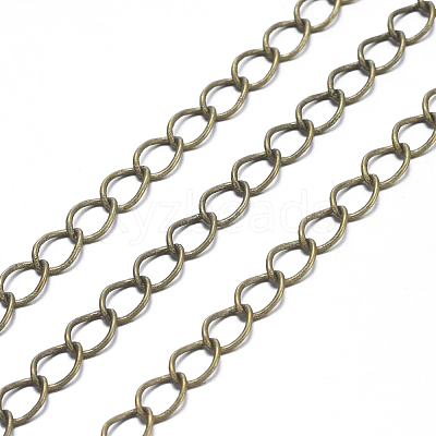 Brass Twisted Chains CHC-Q001-5x4mm-AB-1