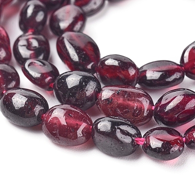 Natural Garnet Beads Strands X-G-L478-52-1