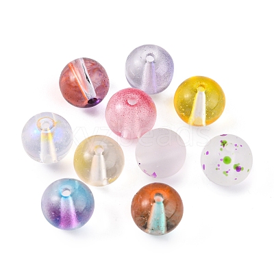 150Pcs 10 Colors Glass Beads GLAA-FS0001-24-1