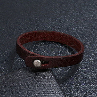 1Pc Punk Retro Ethnic Style Handmade Leather Bracelet Couple Literary Hand Strap Men BJEW-CL0001-02A-1