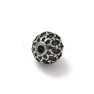 304 Stainless Steel Beads STAS-H238-08B-AS-1