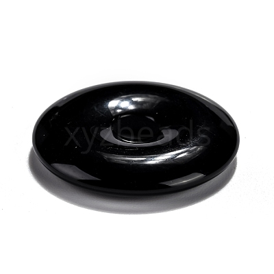 Natural Obsidian Pendants G-F524-B16-1