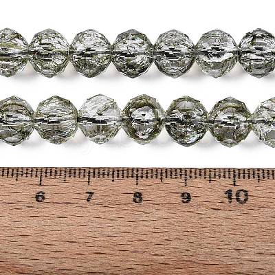 Crackle Transparent Glass Beads Strands GLAA-N063-10mm-03-1
