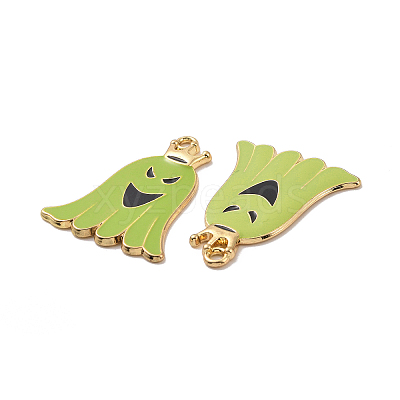 Halloween Theme Rack Plating Alloy Enamel Pendants PALLOY-O109-55LG-1