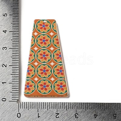 Printed Acrylic Pendants TACR-F007-03G-1