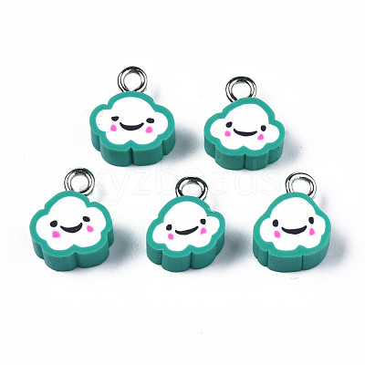 Handmade Polymer Clay Charms CLAY-N006-37B-01D-1