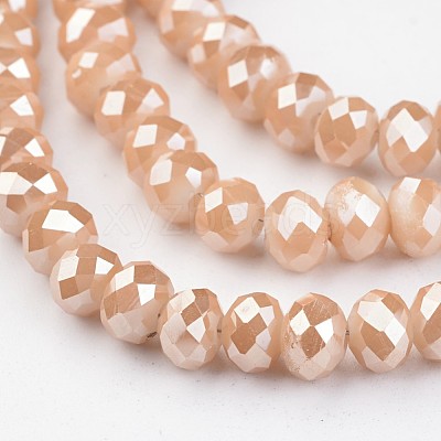Electroplate Glass Beads Strands EGLA-P018-6mm-PL-A03-1