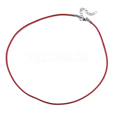 Waxed Cotton Cord Necklace Making MAK-S034-003-1