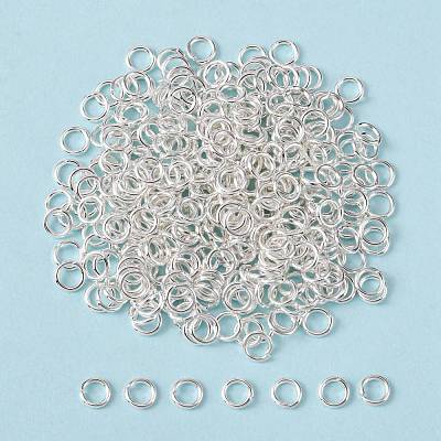90pcs Silver Color Plated Brass Open Jump Rings X-JRC6MM-S-1