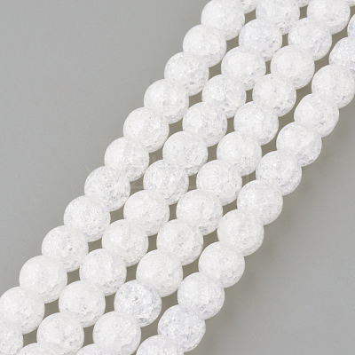 Synthetic Crackle Quartz Beads Strands X-GLAA-S134-10mm-05-1
