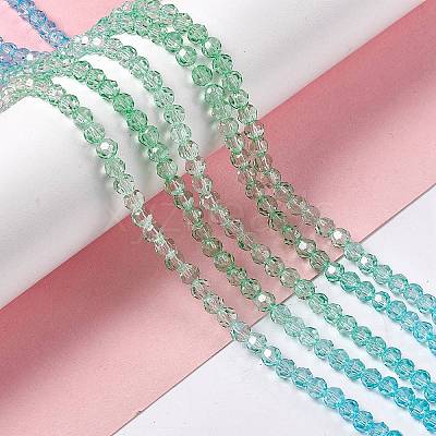 Transparent Glass Beads Strands GLAA-E036-07F-1