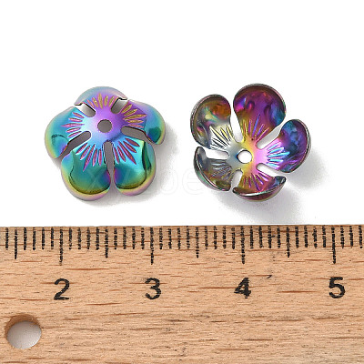 304 Stainless Steel Bead Caps STAS-P363-04B-MC-1