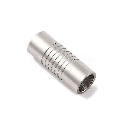 Tarnish Resistant 304 Stainless Steel Magnetic Clasps with Glue-in Ends STAS-E006-40-1