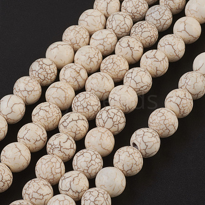 Synthetic Magnesite Beads Strands X-TURQ-S192-10mm-1-1