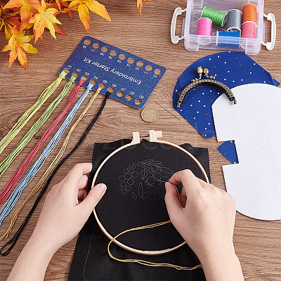 DIY Kiss Clasp Purse Making Kit DIY-WH0292-67B-1