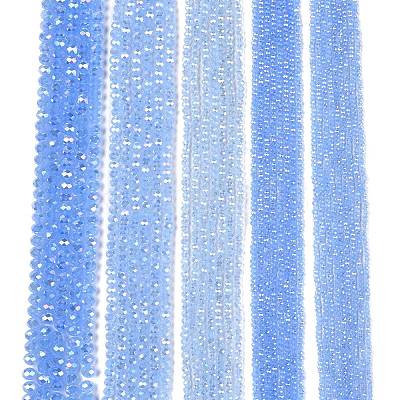 Electroplate Glass Beads Strands EGLA-A044-J4mm-B03-1