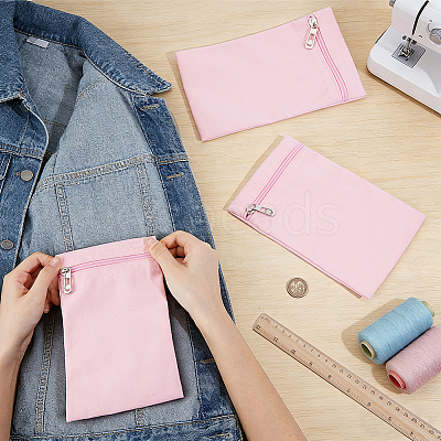 Canvas Cloth Zipper Bags ABAG-WH0077-09B-02-1