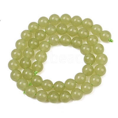 Natural Dyed White Jade Beads Strands GG-CBAEB22-B01-8mm-05-1