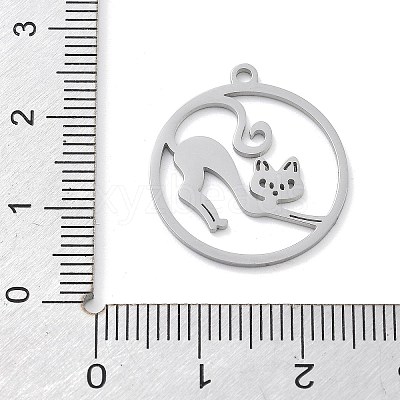 304 Stainless Steel Pendants STAS-I327-02P-06-1