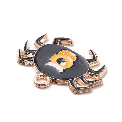 Halloween Alloy Enamel Pendants ENAM-P248-01G-E-1