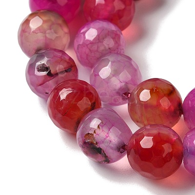 Dyed & Heated Natural Dragon Veins Agate Beads Strands G-P539-A01-27-1