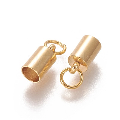 201 Stainless Steel Cord Ends STAS-L226-016C-G-1