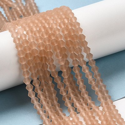 Imitate Austrian Crystal Frosted Glass Beads Strands EGLA-A039-T2mm-MD12-1
