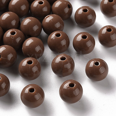 Opaque Acrylic Beads X-MACR-S370-C10mm-A17-1