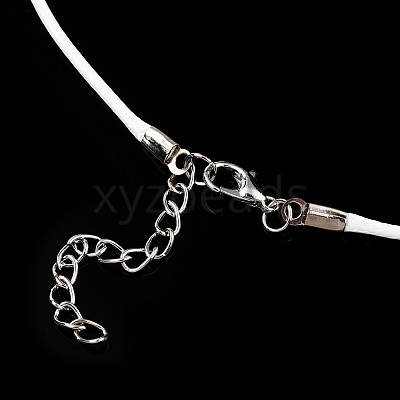 Waxed Cotton Cord Necklace Making MAK-YWC0001-01P-02-1