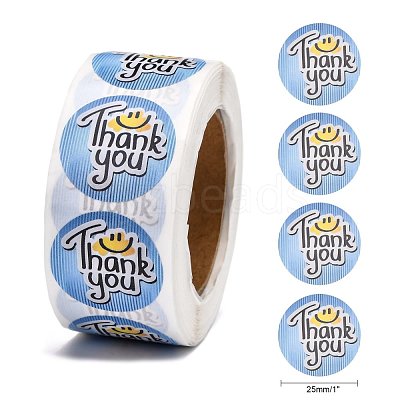 1 Inch Thank You Stickers DIY-G025-J06-1