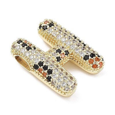 Brass Micro Pave Cubic Zirconia Pendants KK-Z108-02G-H-1